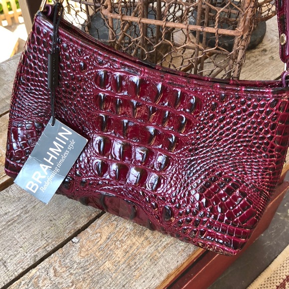 Brahmin Handbags - Brahmin Leather Black Cherry Bag. NWT! W/dust bag